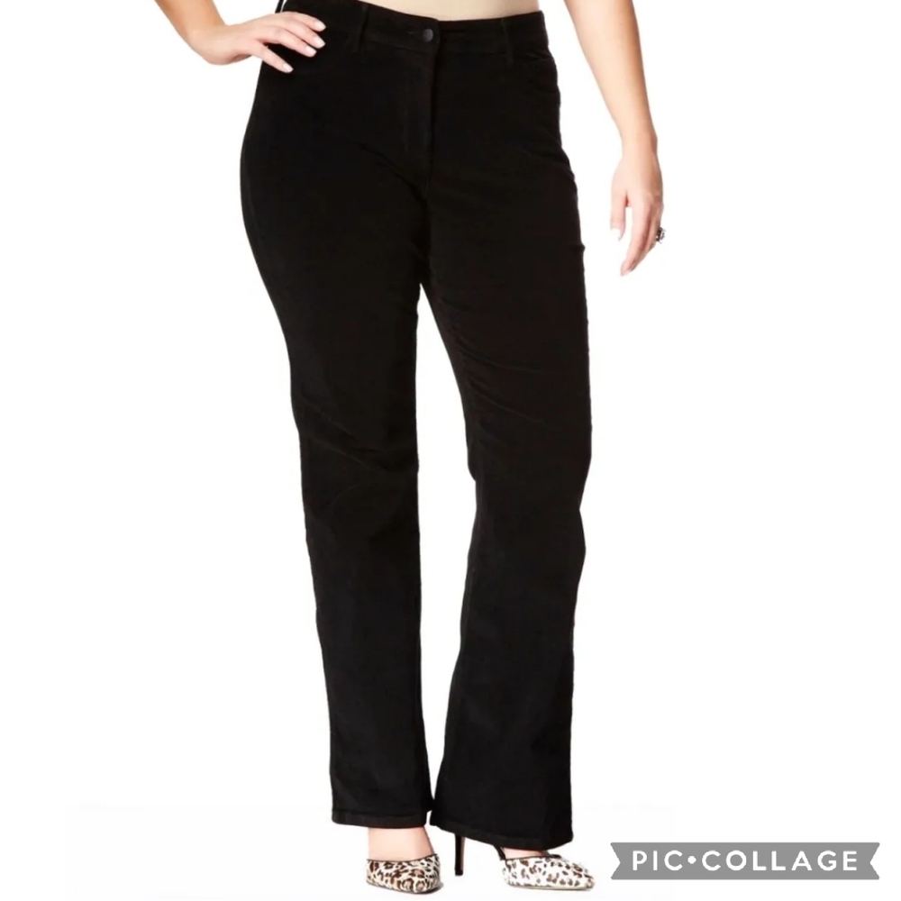 NYDJ Corduroy Pants Women's 10P Lift Tuck Technology Straight Leg Preppy Mature